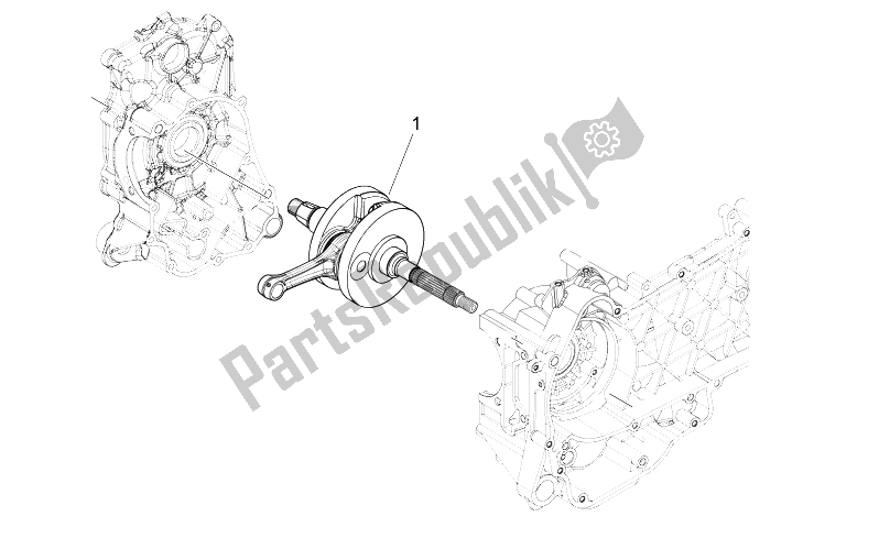 All parts for the Drive Shaft of the Aprilia Sport City ONE 125 4T E3 2008