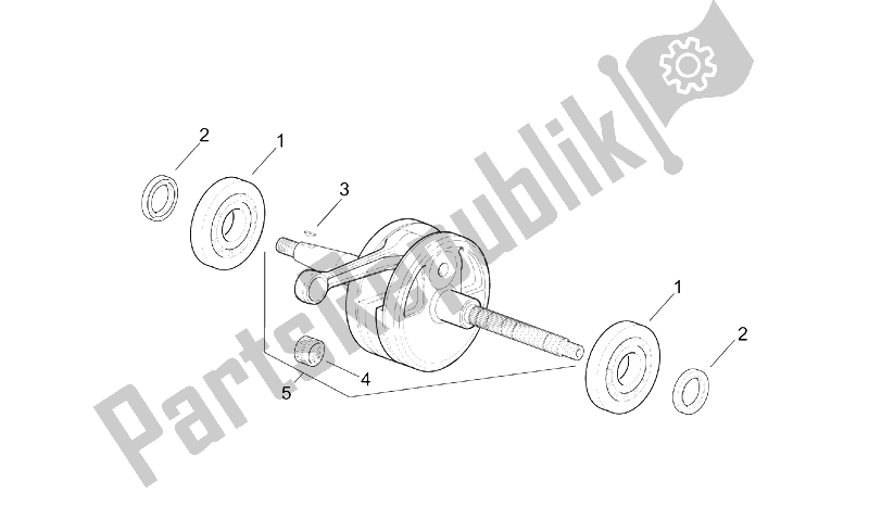 Toutes les pièces pour le Arbre De Transmission du Aprilia SR 125 150 1999