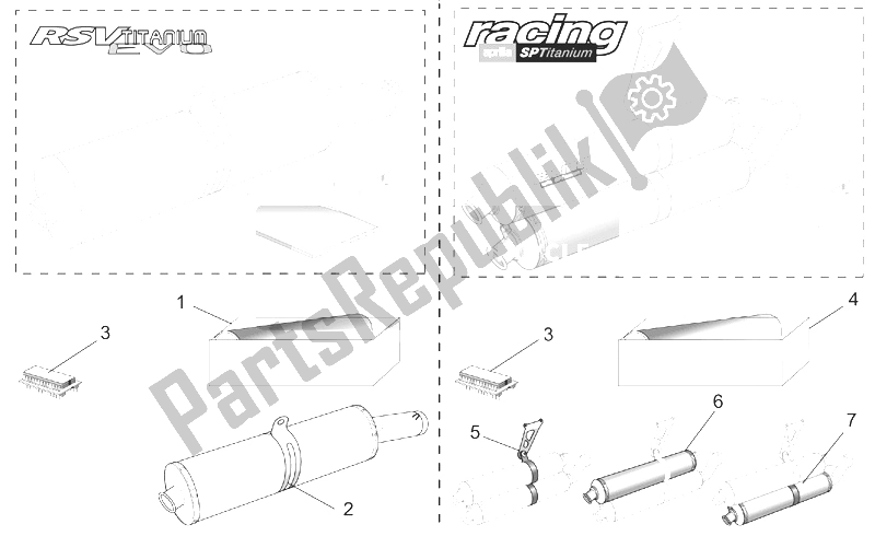 All parts for the Acc. - Performance Parts Ii of the Aprilia RSV Mille 1000 1998
