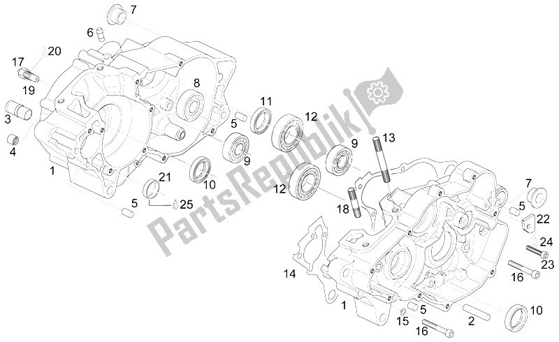 Wszystkie części do Korbowód Aprilia RS 125 ENG 122 CC 1996