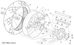 ruota posteriore rsv versione mille