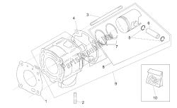 Cylinder with piston