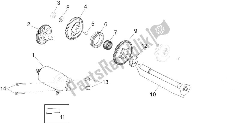 All parts for the Starter / Electric Starter of the Aprilia RSV4 Racing Factory L E Europe 1000 2016