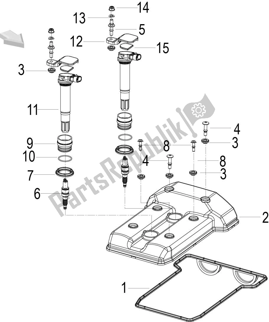 Alle onderdelen voor de Cylinder Cover Assy van de Benelli 752 S 2022 - 2023