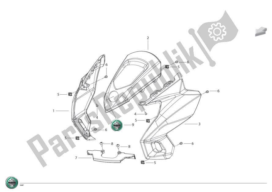 Alle onderdelen voor de Heandlight Fairing van de Benelli BN 600I 2014 - 2015