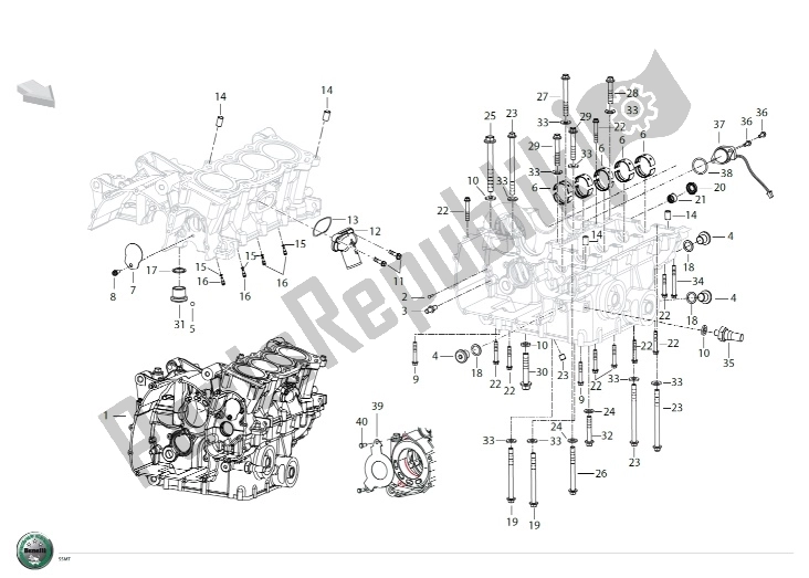 Alle onderdelen voor de Halve Carters van de Benelli BN 600I 2014 - 2015