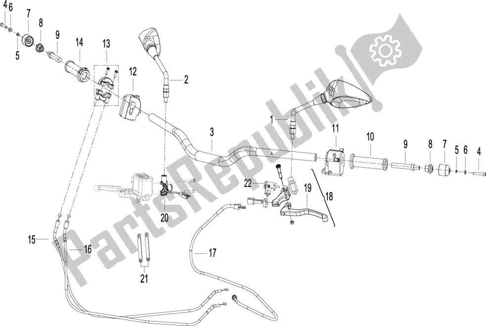 Alle onderdelen voor de Control Assy van de Benelli 752 S 2022 - 2023