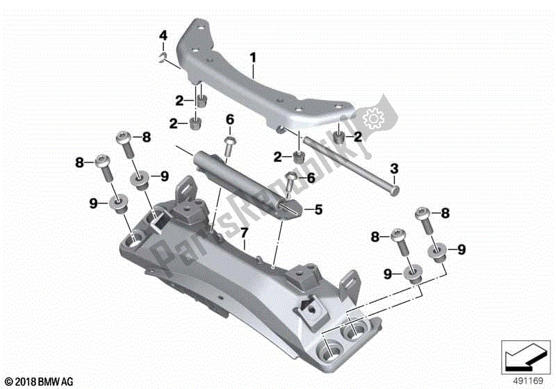 Todas las partes para Bisagra Del Asiento Del Banco de BMW C 400 GT K 08 2018 - 2020