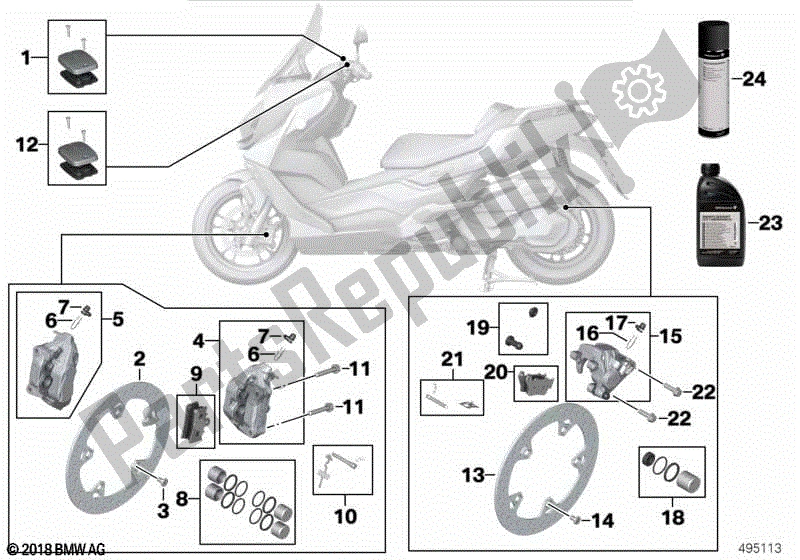 Todas las partes para Servicio De Frenos de BMW C 400 GT K 08 2018 - 2020