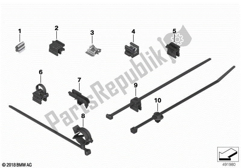 Todas las partes para Correa De Cable, Manguera / Clip De Cable de BMW C 400 GT K 08 2018 - 2020