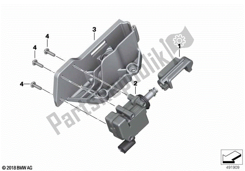 Todas las partes para Actuador De Bloqueo Central de BMW C 400 GT K 08 2018 - 2020