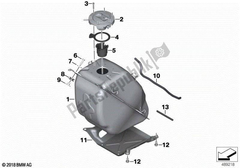 Todas las partes para Depósito De Combustible / Piezas De Montaje de BMW C 400 GT K 08 2018 - 2020