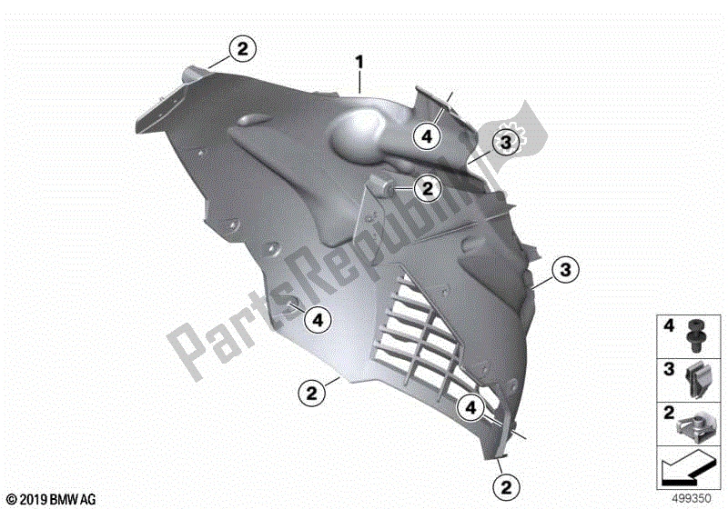 Todas las partes para Cubierta De La Parrilla de BMW C 400 GT K 08 2018 - 2020