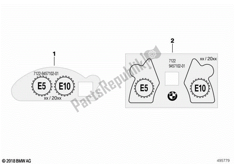 All parts for the Notice Label For Fuel of the BMW C 400 GT K 08 2018 - 2020