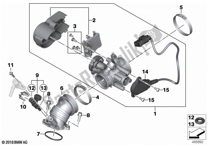 Todas las partes para Conjunto De Carcasa Del Acelerador de BMW C 400 GT K 08 2018 - 2020