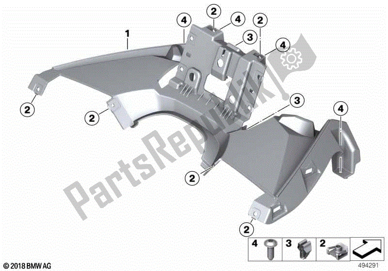 Todas las partes para Ajuste Del Grupo De Instrumentos de BMW C 400 GT K 08 2018 - 2020