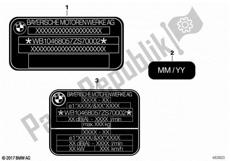 Todas las partes para Tipo De Plato de BMW C 400 GT K 08 2018 - 2020