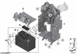 batería con soporte