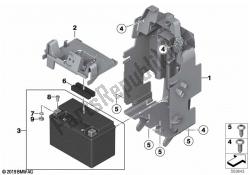 Battery with bracket