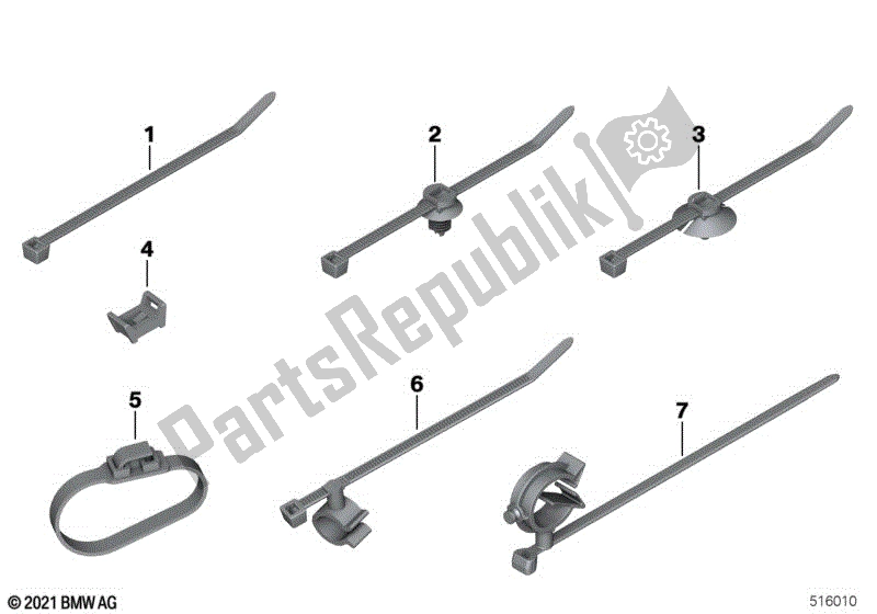 Alle onderdelen voor de Kabelbinder, Kabelbinder Met Beugel van de BMW C 400 GT K 08 2021