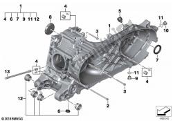 parti di montaggio della carcassa del motore