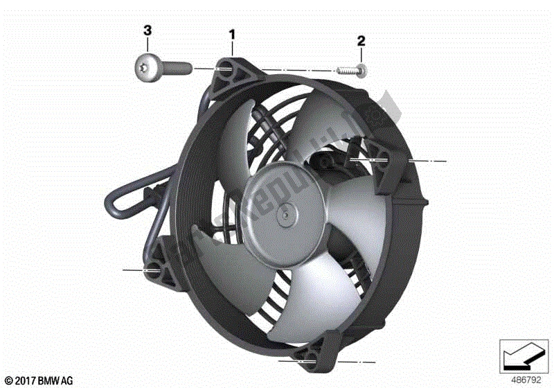 Alle onderdelen voor de Ventilator van de BMW C 400 GT K 08 2021