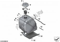 Fuel tank/mounting parts