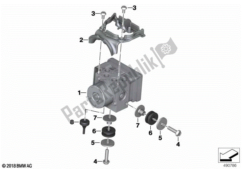 Alle onderdelen voor de Drukmodulator Abs van de BMW C 400 GT K 08 2021