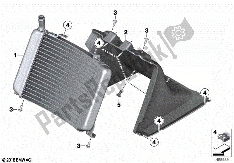 Alle onderdelen voor de Radiator van de BMW C 400 GT K 08 2021