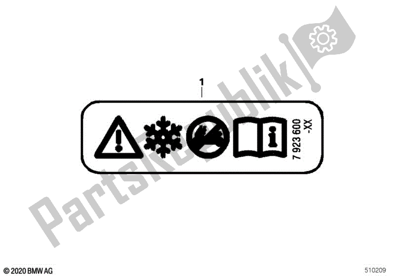 Alle onderdelen voor de Sign, Closed To Traffic van de BMW C 400 GT K 08 2021