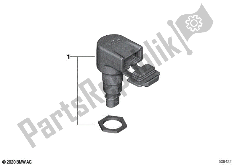 Alle onderdelen voor de Usb Charging Interface van de BMW C 400 GT K 08 2021