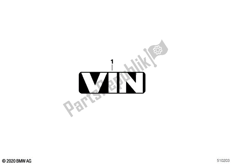 All parts for the Vin Logotype of the BMW C 400 GT K 08 2021