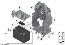 batteria con staffa