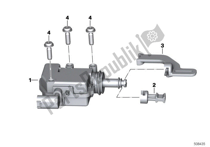 Todas las partes para Actuador De Bloqueo Central de BMW C 400 X K 09 2018 - 2019