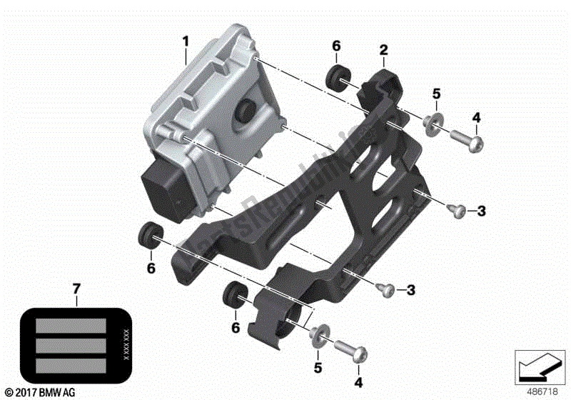 Todas las partes para Unidad De Control Para Bms-e de BMW C 400 X K 09 2018 - 2019