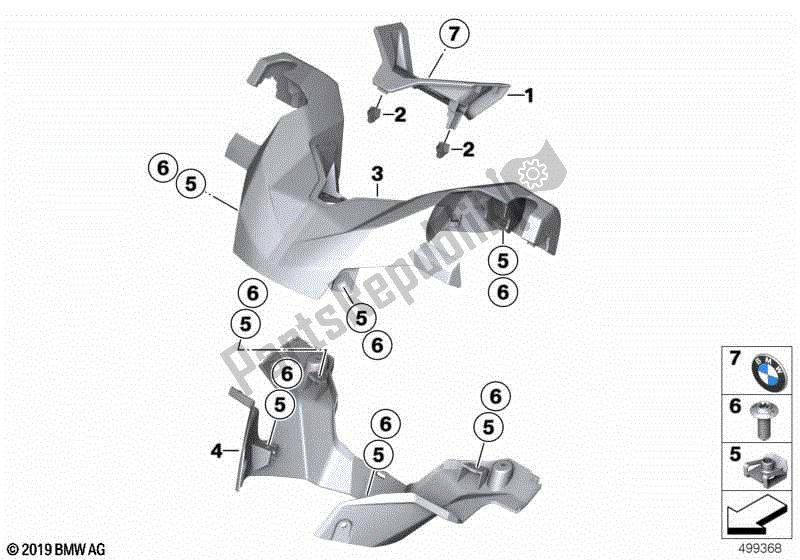 Todas las partes para Cubierta Del Manillar de BMW C 400 X K 09 2018 - 2019