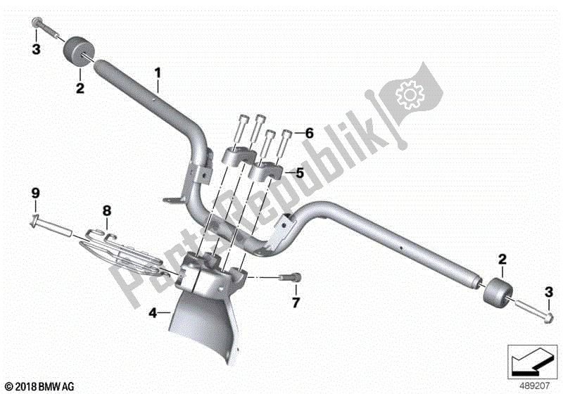 Todas las partes para Manillar de BMW C 400 X K 09 2018 - 2019