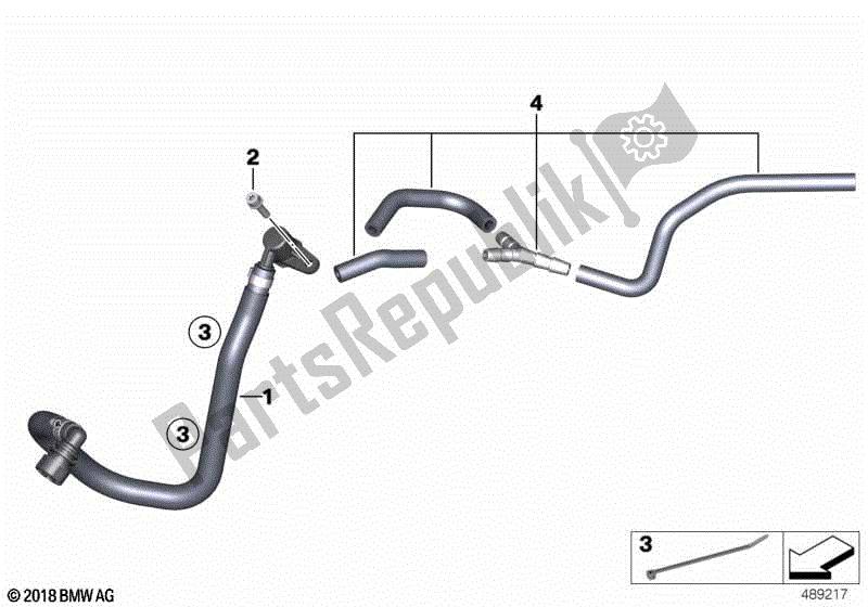 Todas las partes para Mangueras de BMW C 400 X K 09 2018 - 2019