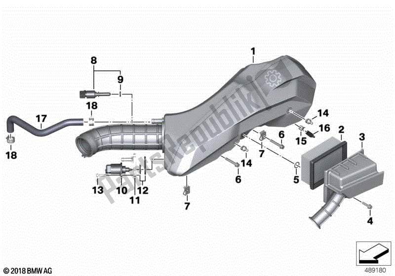 Todas las partes para Silenciador De Admisión / Cartucho De Filtro Silenciador De Admisión / Cartucho De Filtro de BMW C 400 X K 09 2018 - 2019