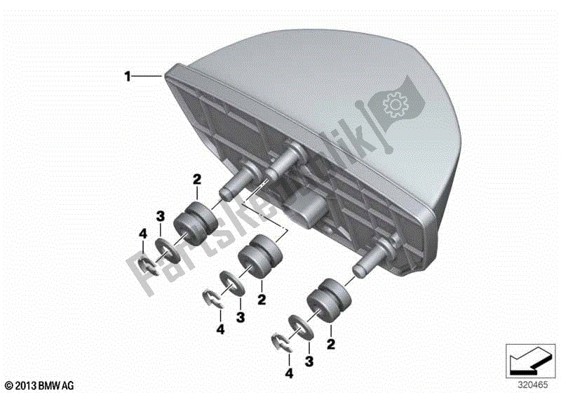 Todas las partes para Luz Trasera Led de BMW C 400 X K 09 2018 - 2019