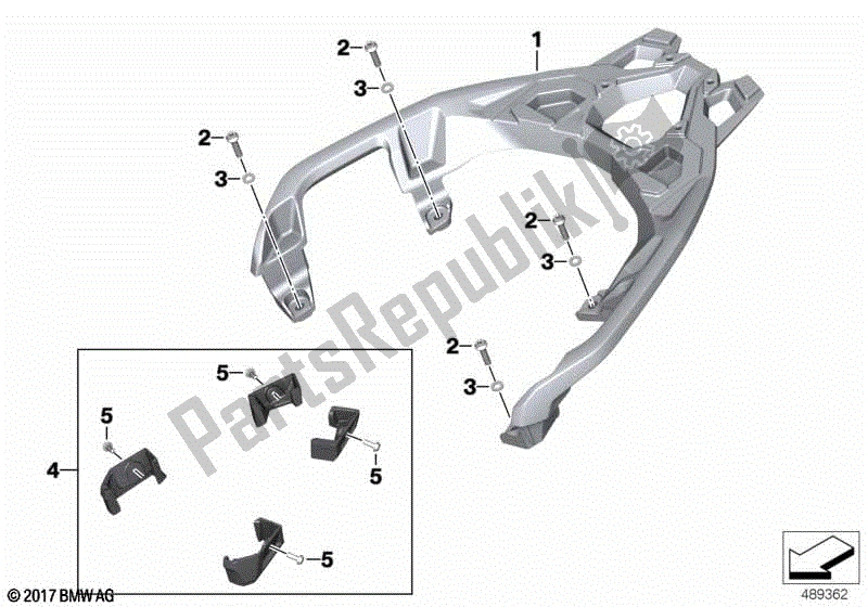 Todas las partes para Rejilla De Equipaje de BMW C 400 X K 09 2018 - 2019