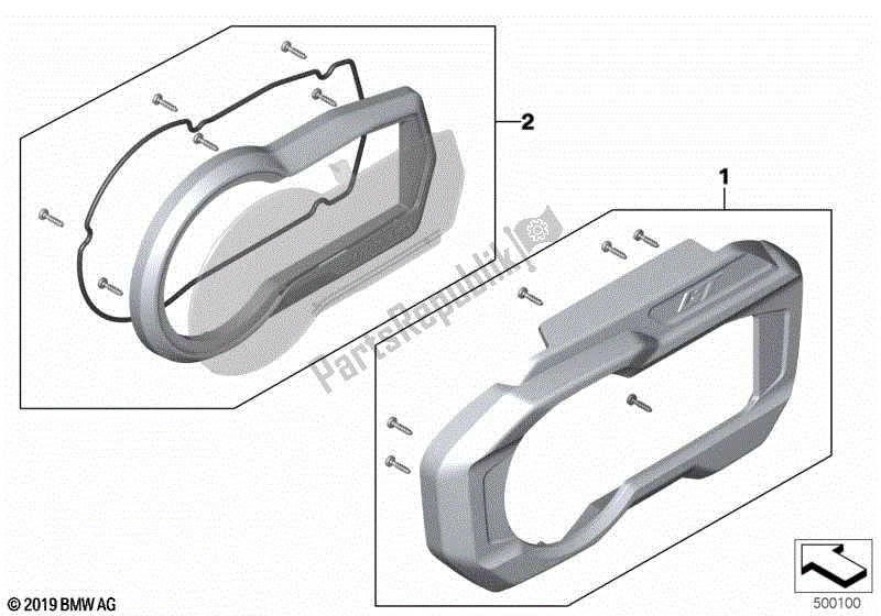 Todas las partes para Kit De Reparación Cuadro De Instrumentos de BMW C 400 X K 09 2018 - 2019