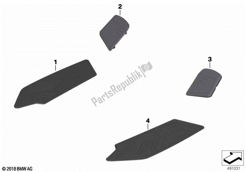 Toutes les pièces pour le Housses De Marchepied du BMW C 400 X K 09 2018 - 2019