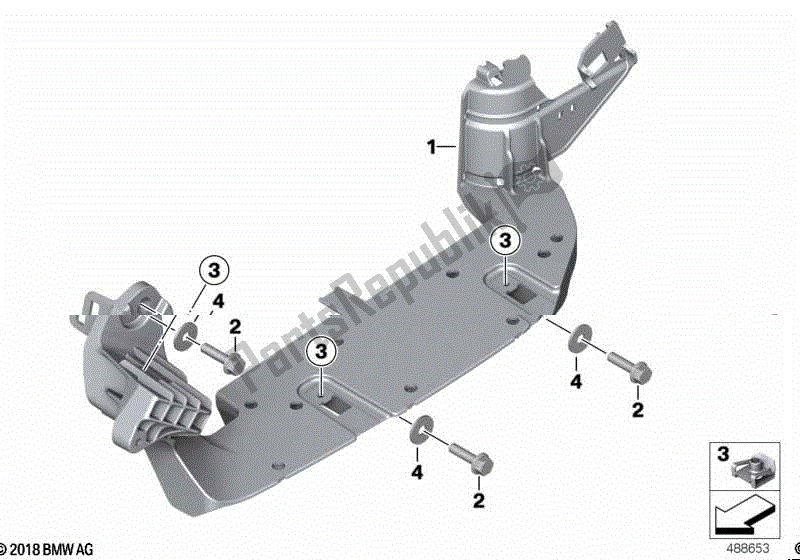 Todas las partes para Soporte Para Estribo de BMW C 400 X K 09 2018 - 2019