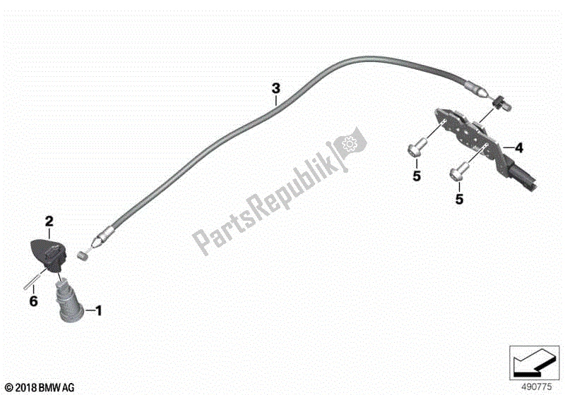 Todas las partes para Sistema De Bloqueo Del Banco Del Asiento de BMW C 400 X K 09 2018 - 2019