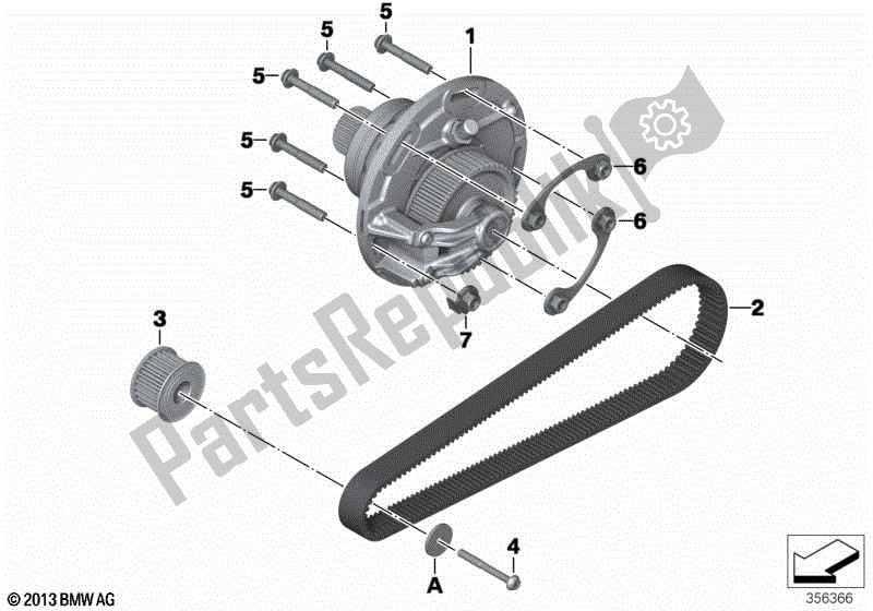 All parts for the Belt Drive of the BMW C Evolution K 17 2016 - 2018