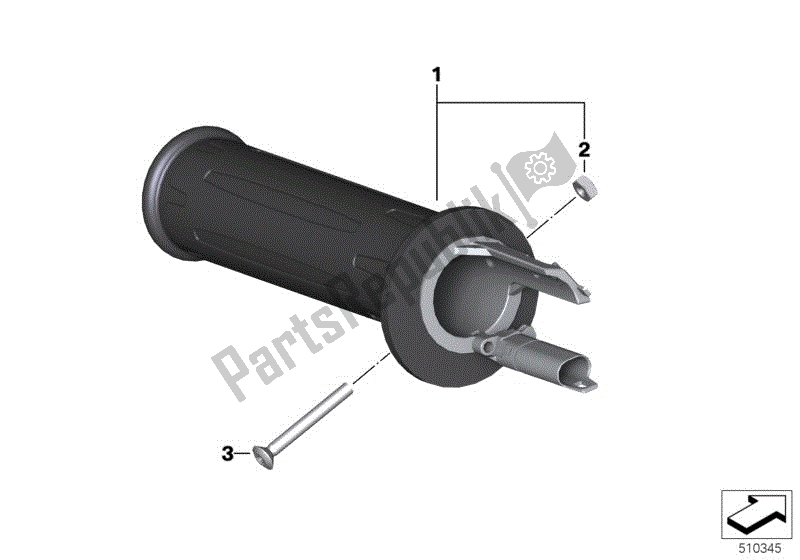 All parts for the Handle, Left, Heated of the BMW C Evolution K 17 2016 - 2018