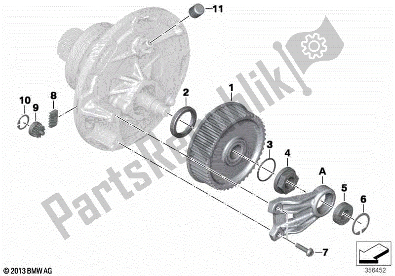 All parts for the Planetary Gearset, Single Parts I of the BMW C Evolution K 17 2016 - 2018