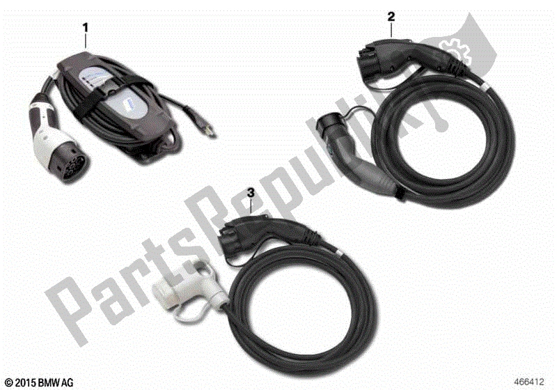 All parts for the Rapid Charging Cable of the BMW C Evolution K 17 2016 - 2018