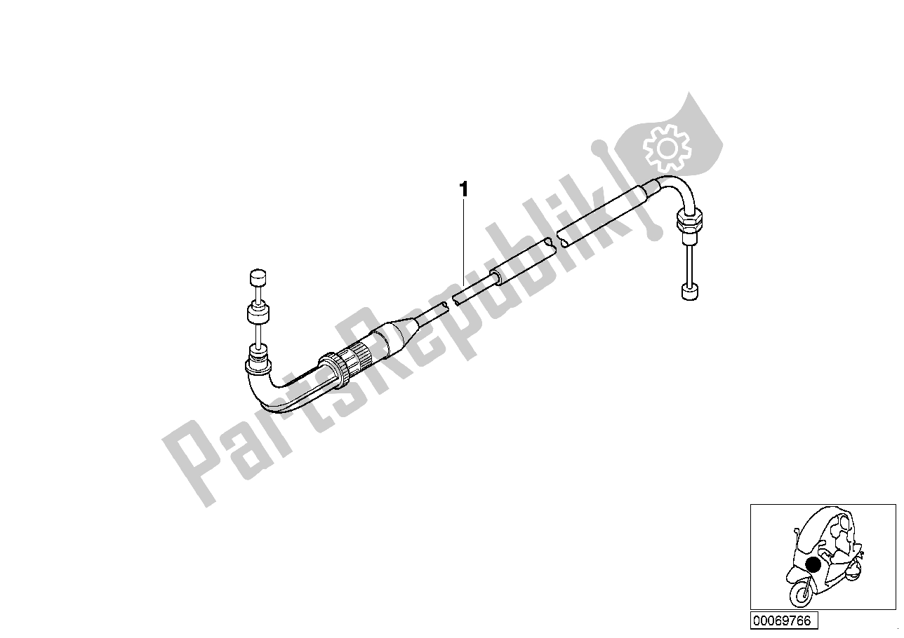 Toutes les pièces pour le Câble D'accélérateur du BMW C1 125 2000 - 2004